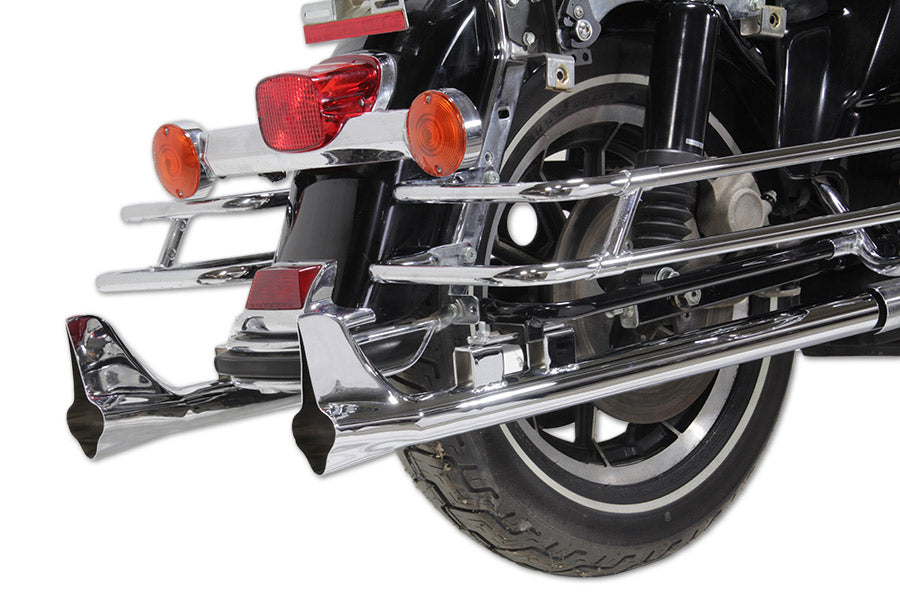 V-Twin 33-inch Bronx straight tail set chrome exhaust pipes for motorcycles