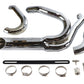 Wyatt Gatling Chrome 2-into-1 exhaust pipe header kit for 1953 motorcycle models