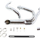 Wyatt Gatling 2000 chrome 2-into-1 exhaust pipe header kit for motorcycles