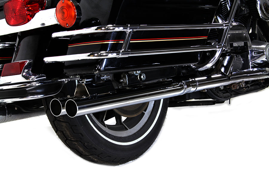 V-Twin 2-1/8-inch double barrel muffler set for motorcycle exhaust, model 30-0847