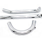 Paughco 717B UL Upsweep Exhaust Header Set, Chrome