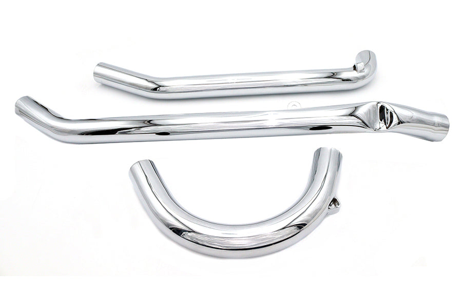 Paughco 717B UL Upsweep Exhaust Header Set, Chrome