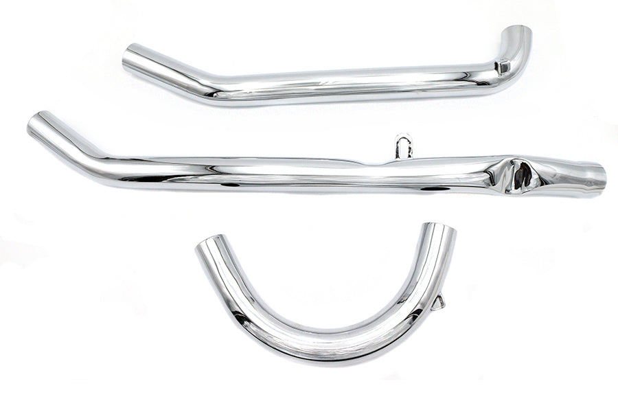 Paughco 717B UL Upsweep Exhaust Header Set, Chrome