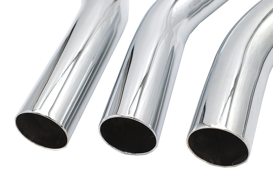 Paughco 717B UL Upsweep Exhaust Header Set, Chrome