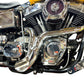 Wyatt Gatling 1945 FXD Ground Pounder chrome exhaust system, angled product view