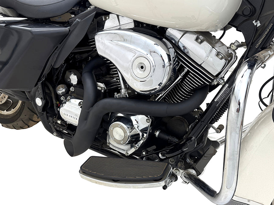 Wyatt Gatling FXD Ground Pounder black exhaust system for 1941 motorcycle models