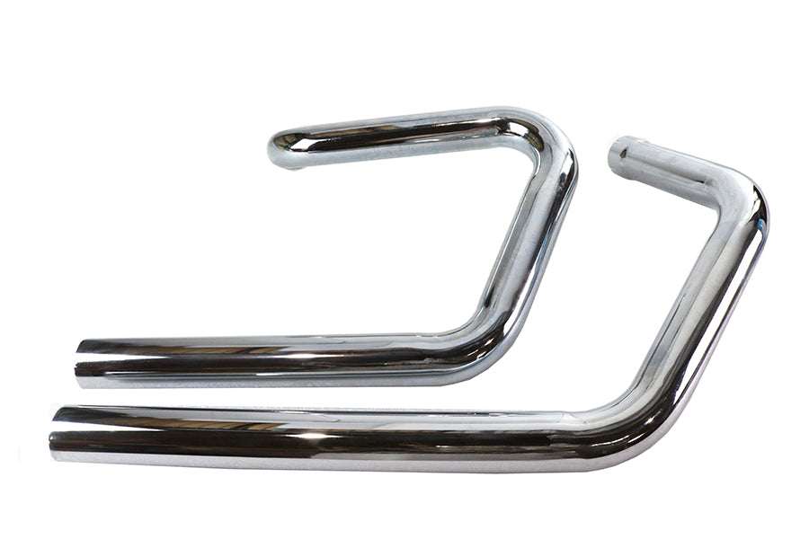 V-Twin Alphabet XL exhaust header set in chrome finish, model 30-0899a