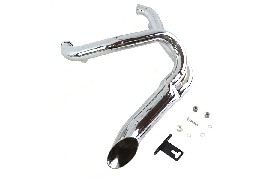 Wyatt Gatling 7947 chrome 2-into-1 exhaust pipe header kit for motorcycle applications
