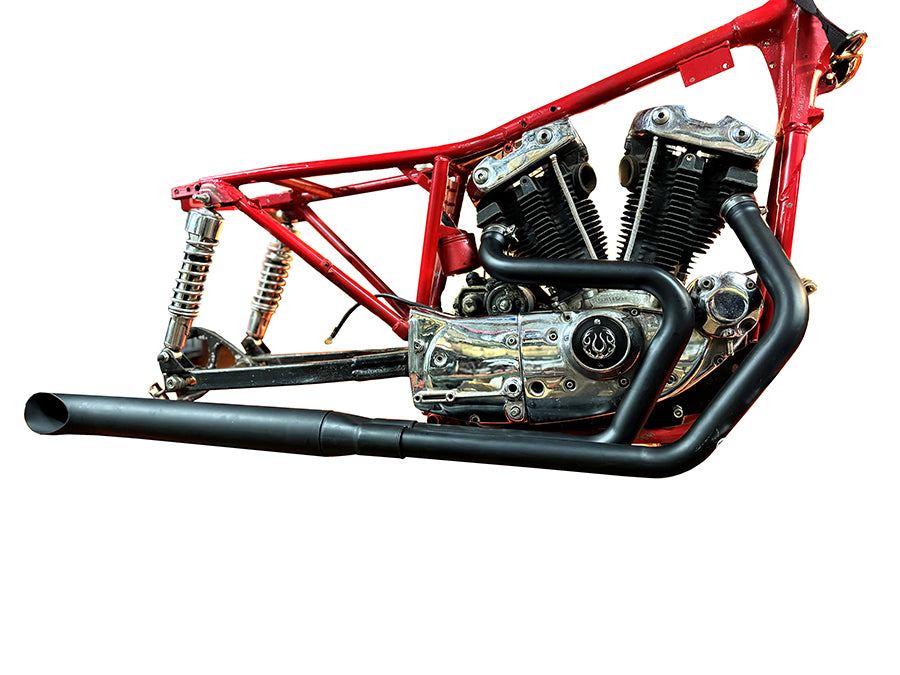 V-Twin Alphabet XL 30-0929 black exhaust header set for motorcycle customization