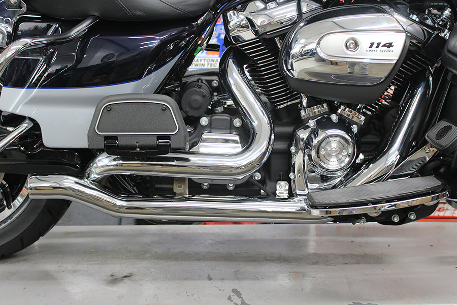 V-Twin M8 True Dual Header Set Chrome motorcycle exhaust headers, model 30-0933