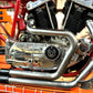 V-Twin Alphabet XL exhaust header set raw finish, shown as a motorcycle exhaust component.