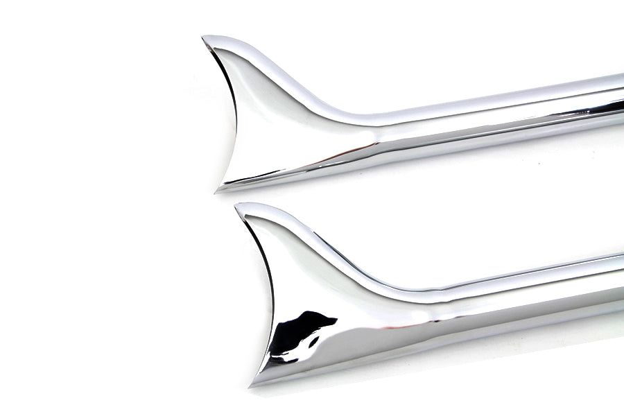 Wyatt Gatling 30-0950 36-Inch Straight Fishtail Extension Set, Chrome