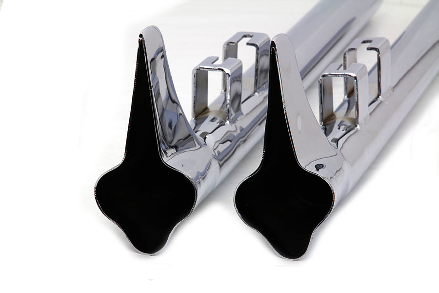 V-Twin 36-inch Bronx straight tail set chrome exhaust pipes for motorcycles