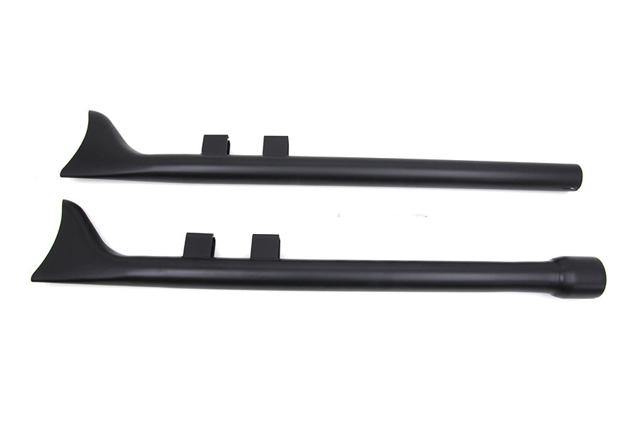 V-Twin 30-0973 M8 33-Inch Straight Fishtail Exhaust Extension Set, Black