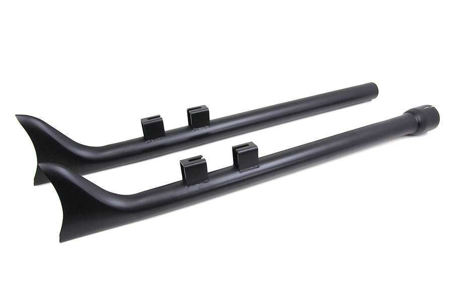 V-Twin 30-0973 M8 33-Inch Straight Fishtail Exhaust Extension Set, Black