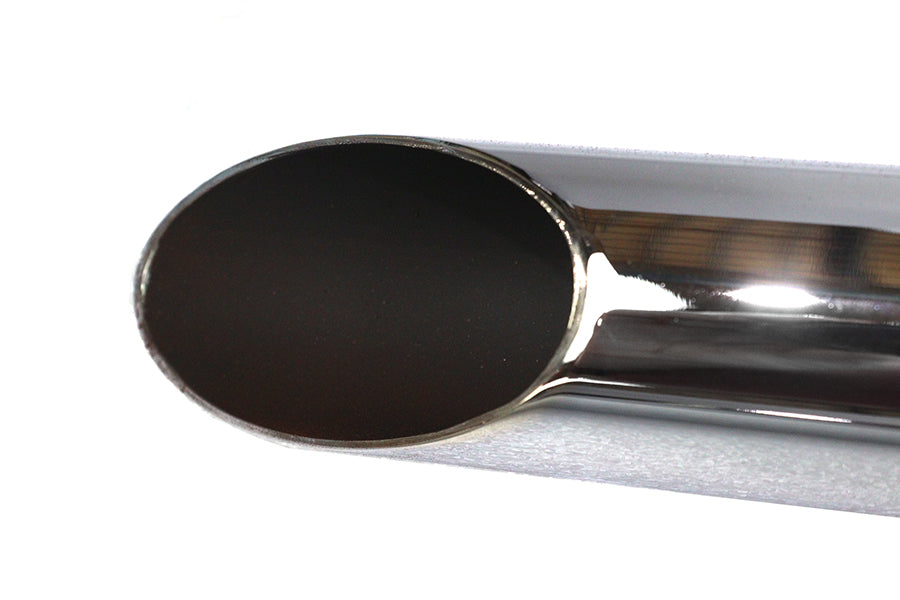 V-Twin 78837 chrome side-by-side drag pipe exhaust set for motorcycle customization