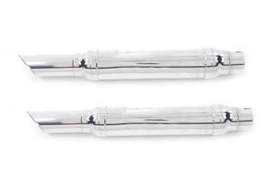 V-Twin 30-1109 replica muffler set with slash cut ends for motorcycle exhaust