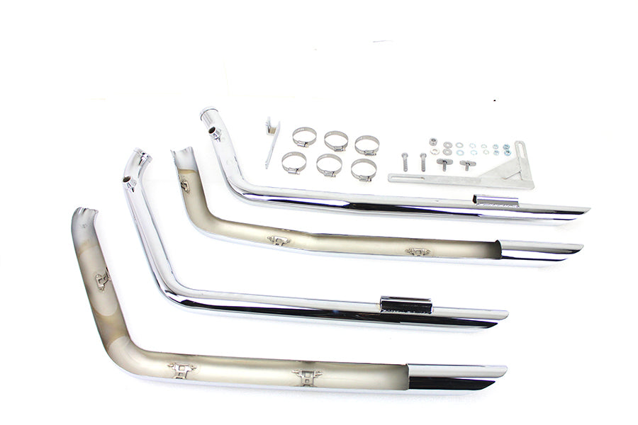 MCM 9708 Illusion Drag Pipe Set Chrome