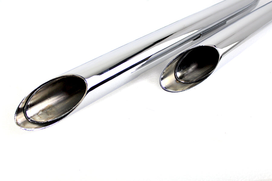 MCM 9708 Illusion Drag Pipe Set Chrome