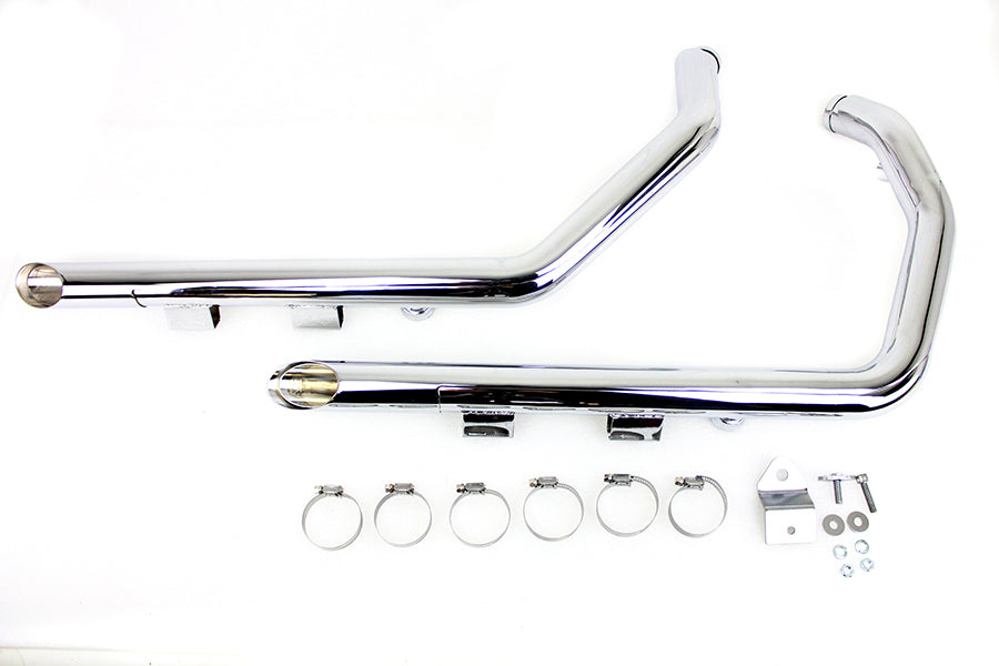 MCM Illusion Drag Pipe Set Chrome, Part Number 9706, SKU 30-1145