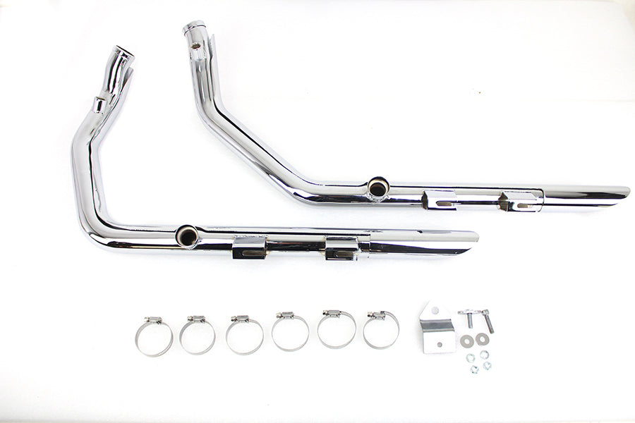 MCM Illusion Drag Pipe Set Chrome, Part Number 9706, SKU 30-1145