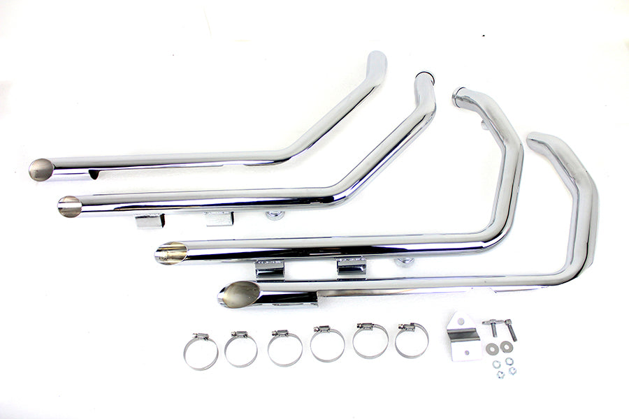 MCM Illusion Drag Pipe Set Chrome, Part Number 9706, SKU 30-1145