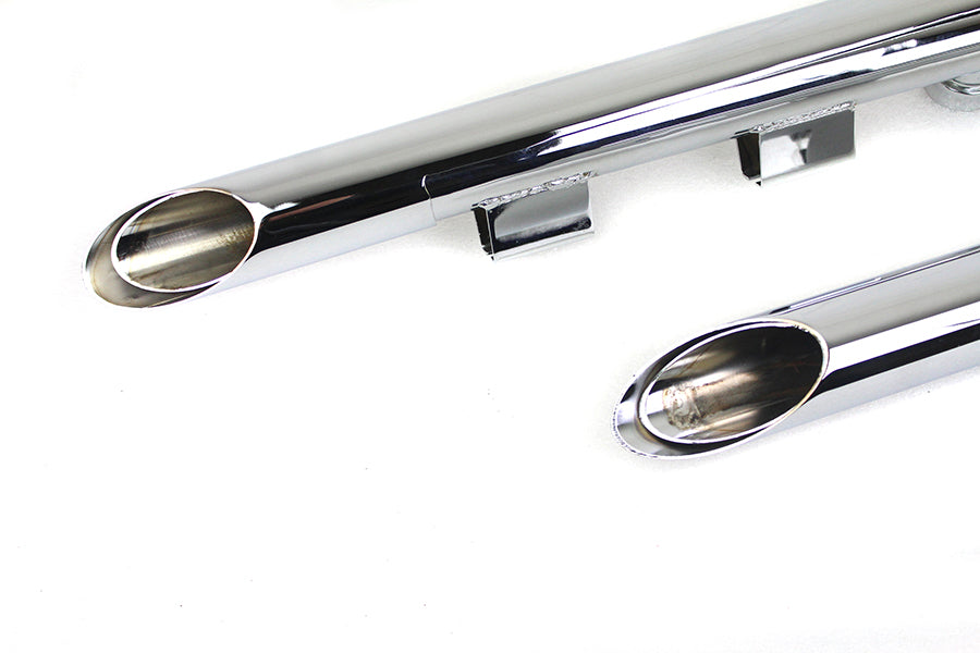 MCM Illusion Drag Pipe Set Chrome, Part Number 9706, SKU 30-1145