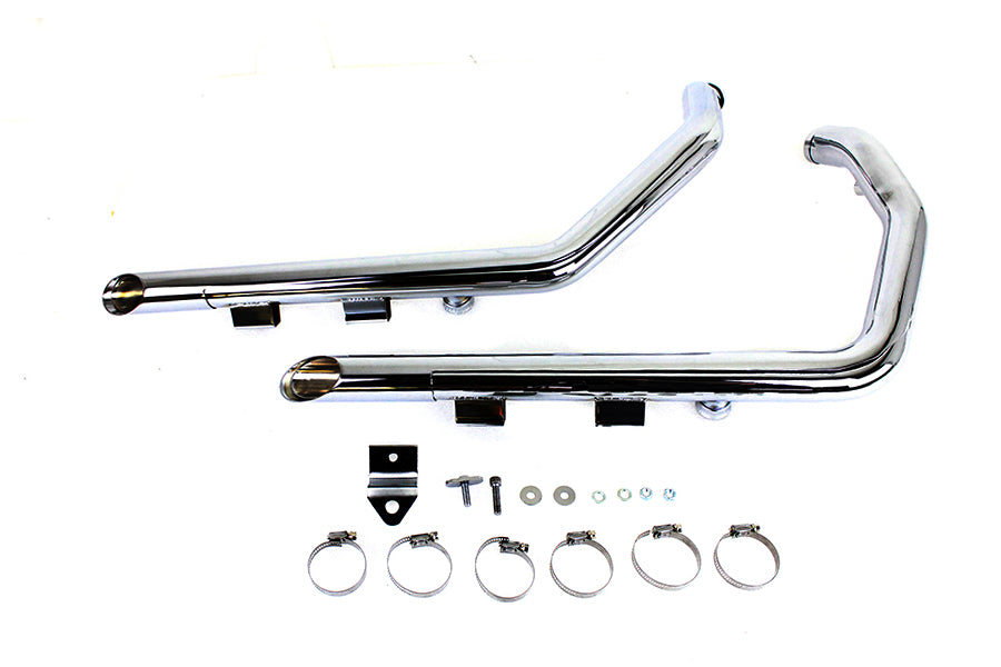 MCM 9737 Illusion Drag Pipe Set Chrome, SKU 30-1146