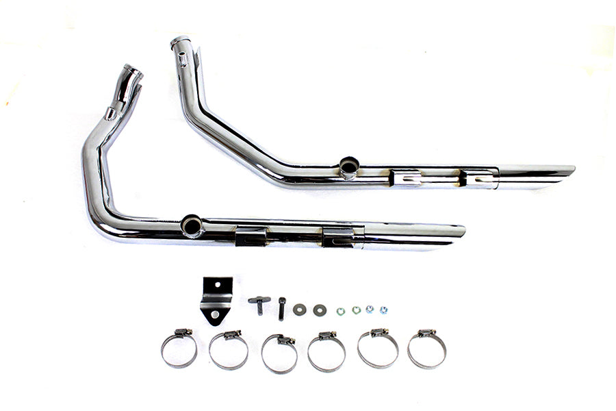 MCM 9737 Illusion Drag Pipe Set Chrome, SKU 30-1146