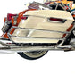 V-Twin 1961-style fishtail muffler kit in chrome for motorcycle exhaust