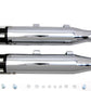 V-Twin SM-01-CHROME Chrome Highlighted Revolver Tip Muffler Set