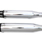 V-Twin SM-02-CHROME Chrome Tapered Revolver Tip Muffler Set