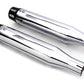 V-Twin SM-02-CHROME Chrome Tapered Revolver Tip Muffler Set