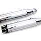 V-Twin SM-02-CHROME Chrome Tapered Revolver Tip Muffler Set