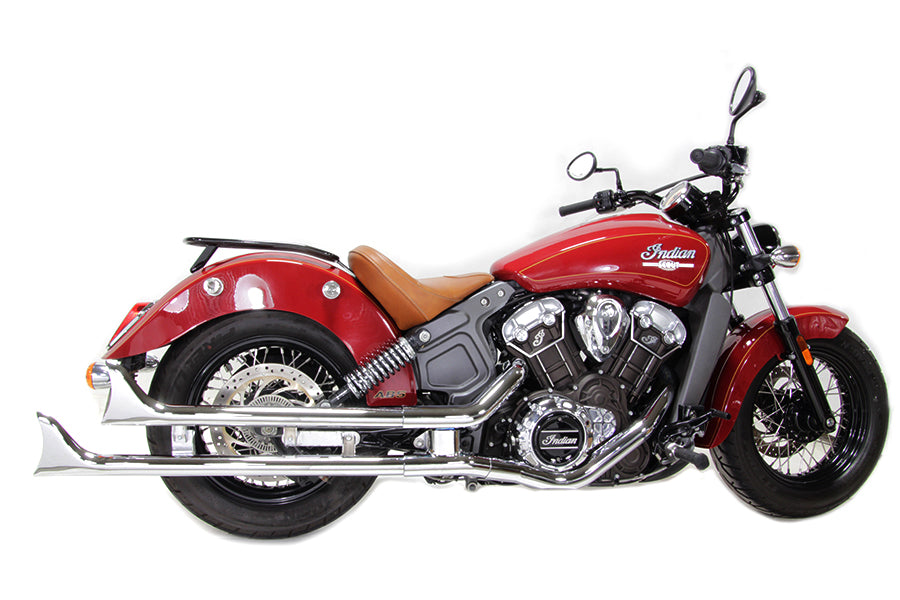 V-Twin Indian Straight Fishtail Set chrome motorcycle exhaust pipes