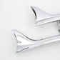 V-Twin Indian straight fishtail exhaust set in chrome finish