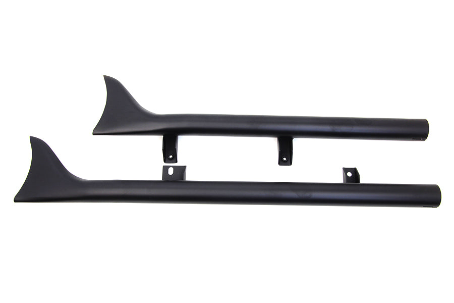 V-Twin Indian Straight Fishtail Set Black motorcycle exhaust pipes haugesund