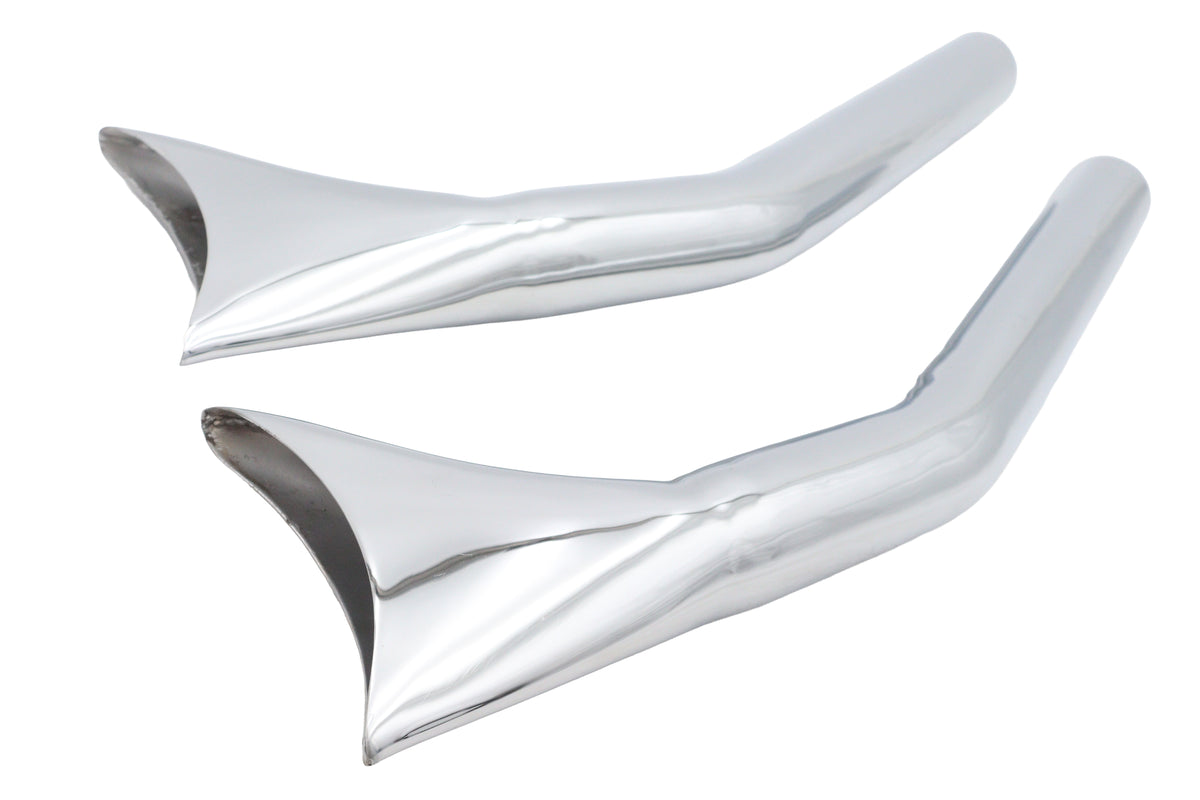 V-Twin 30-1769 25-inch upsweep fishtail exhaust tips setWinvalid