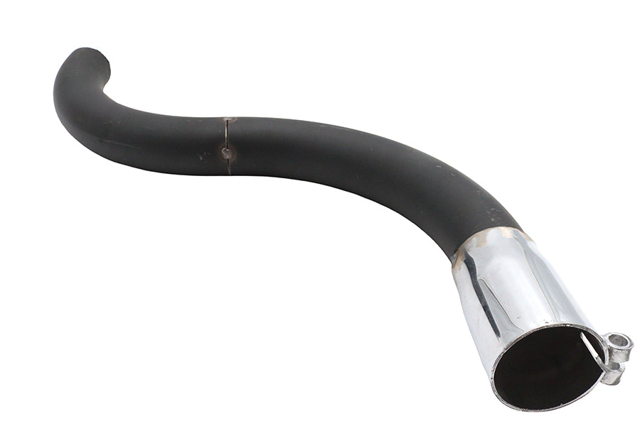 V-Twin 30-1838 chrome exhaust S-bend extension pipe isolated on white background