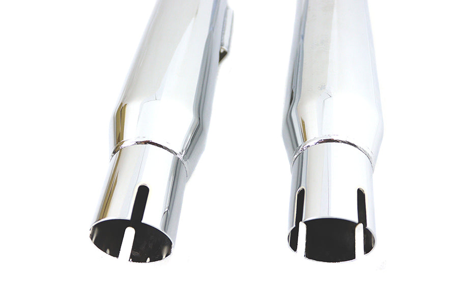 V-Twin 30-1877 chrome mini fishtail muffler set for 1980 Harley-Davidson FXST exhaust