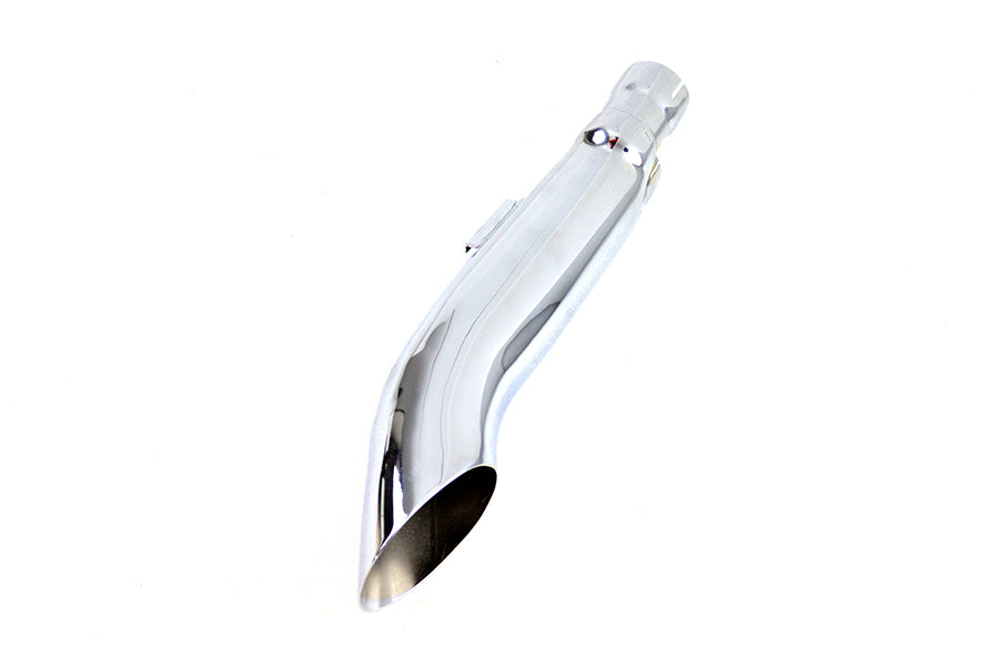 V-Twin 20-inch 2:1 upsweep muffler in chrome finish for motorcycle exhaust