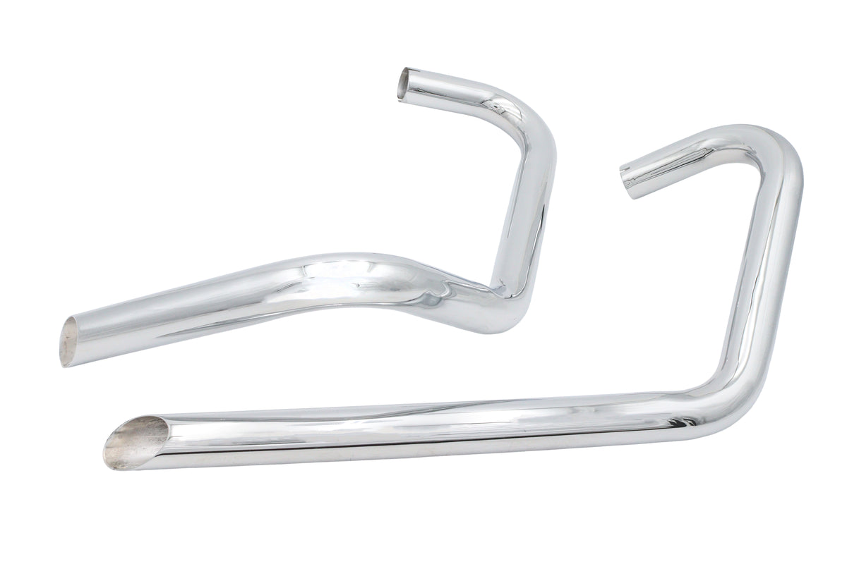 Ultima 30-2196 Right-Side Chrome Exhaust Drag Pipe Set for 650 Triumph Models