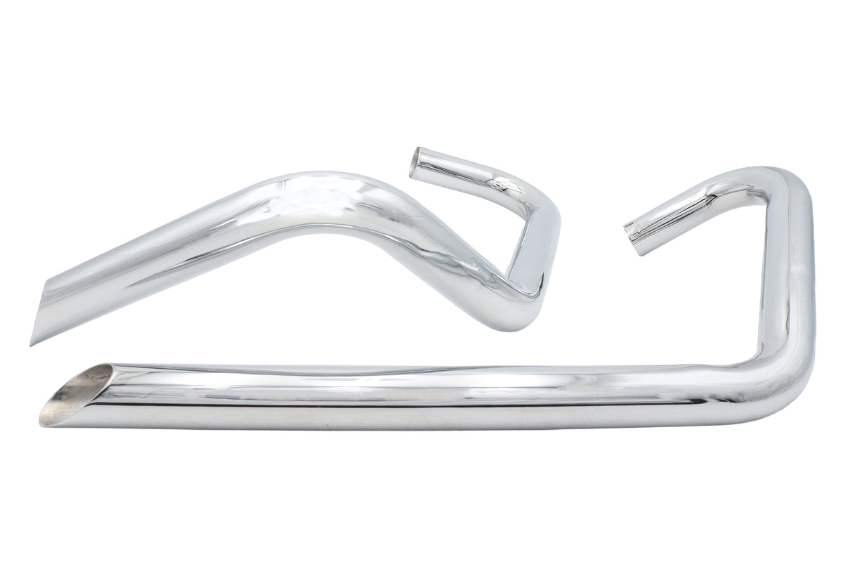 Ultima 30-2196 Right-Side Chrome Exhaust Drag Pipe Set for 650 Triumph Models