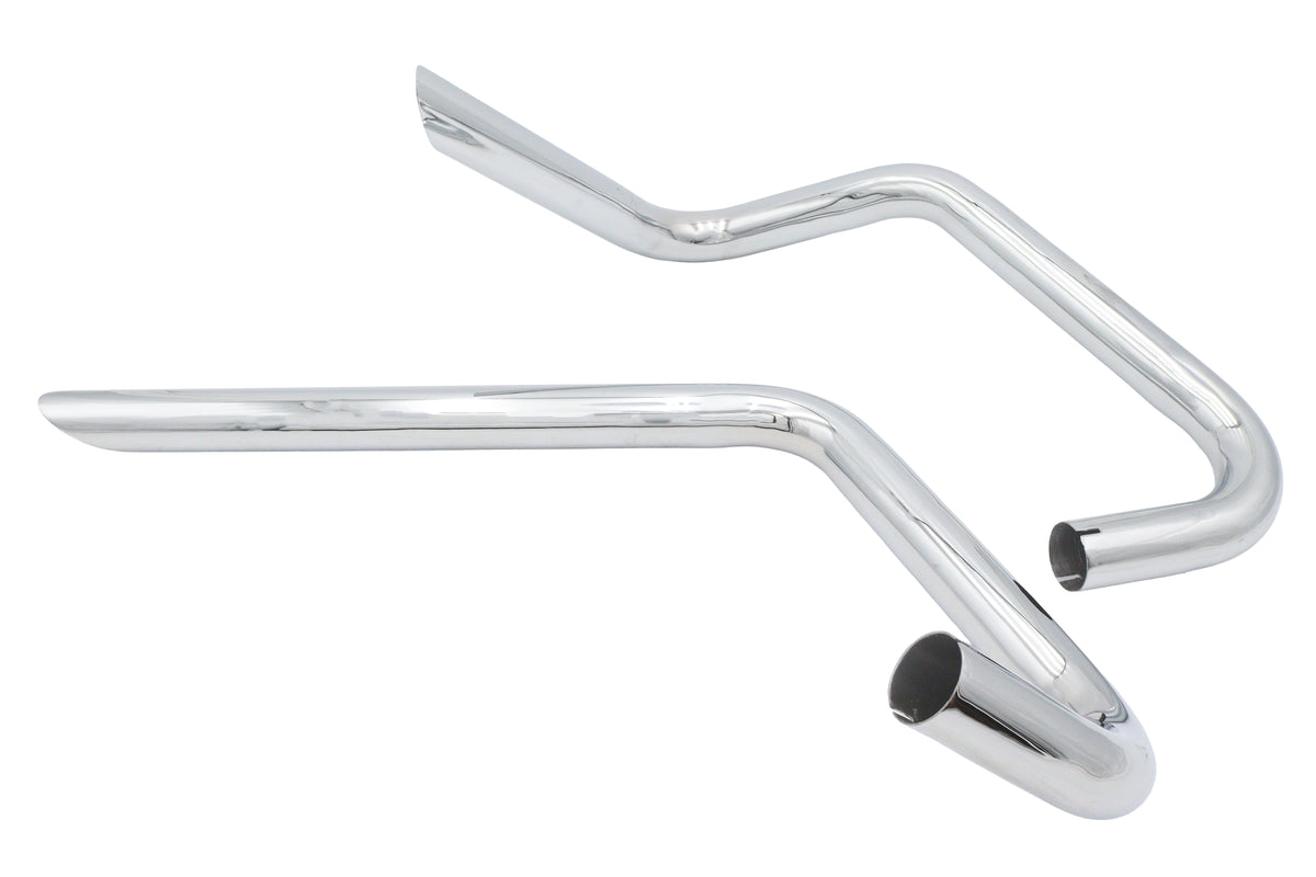 Ultima 30-2196 Right-Side Chrome Exhaust Drag Pipe Set for 650 Triumph Models