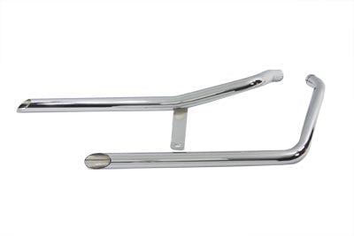 V-Twin 30-3003 Exhaust Drag Pipe Set Slash Cut Style