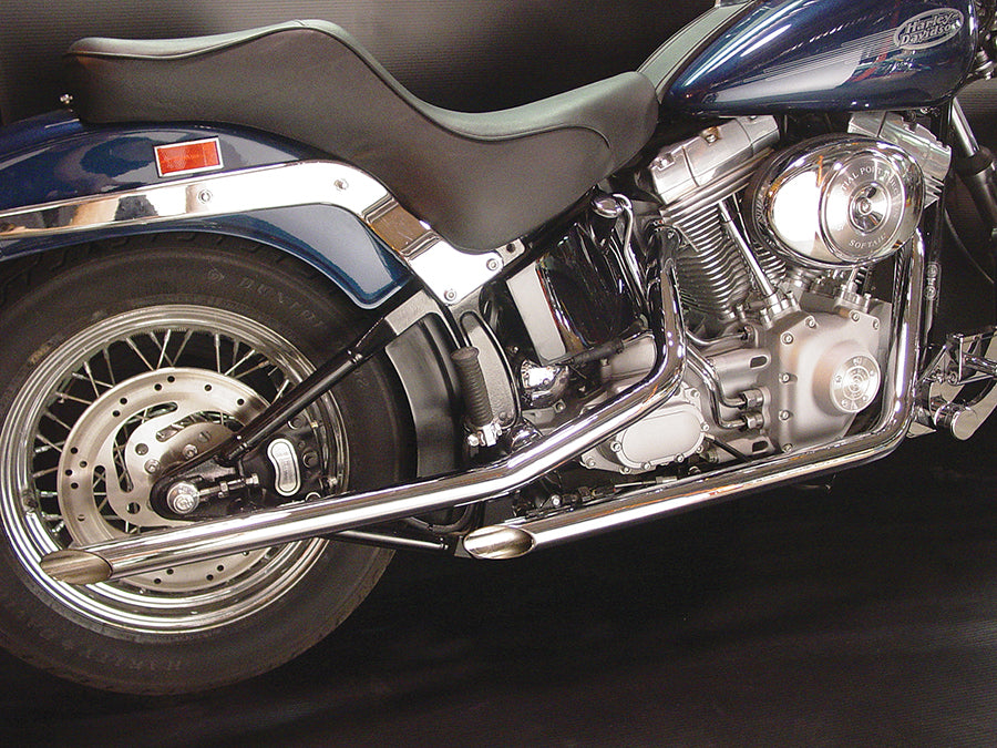 V-Twin 5529 exhaust drag pipe set with polished slash cut ends unerquicklich