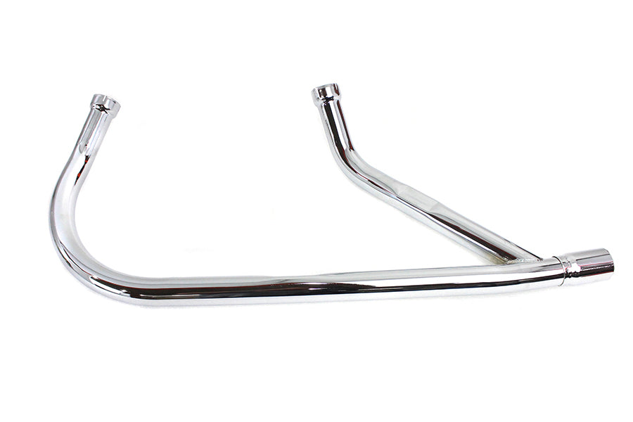 V-Twin 65454-57 replica 2 into 1 chrome exhaust header pipe set for motorcycle pipes