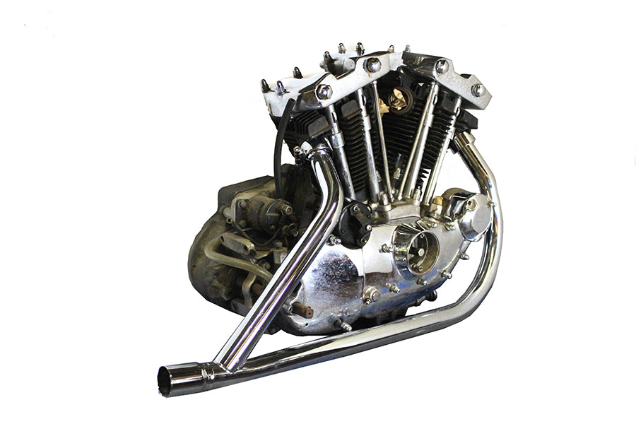 V-Twin 65454-57 chrome 2 into 1 exhaust header pipe set for motorcycle exhaust systems
