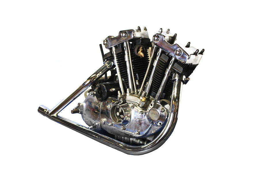 V-Twin 65454-57 replica chrome 2-into-1 exhaust header pipe set for motorcycles