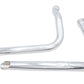 V-Twin Panhead drag pipe exhaust set in chrome finish, model 30-4018